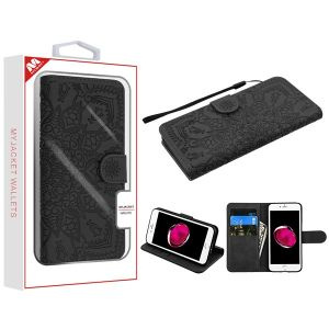 MyBat 3D Mandala MyJacket Wallet for Apple iPhone 8 Plus/7 Plus - Black
