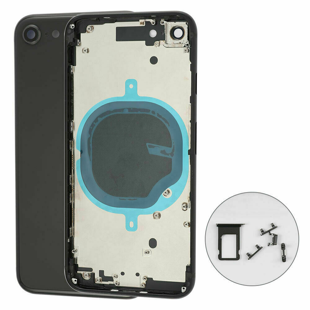 iPhone 8 SE 2020 Black Housing Back Cover Glass