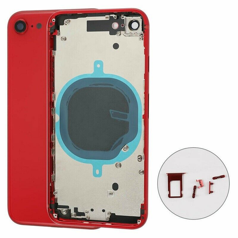iPhone 8 SE 2020 Red Housing Back Cover Glass