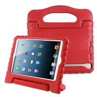 Apple iPad 9.7 (2017) / iPad 9.7 (2018) / iPad Pro 9.7 / iPad Air / iPad Air 2 - Airium Kids Drop Resistant Handbag Tablet Cover - Red