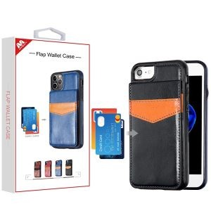 MyBat Flap Wallet Case for Apple iPhone 8/7 / iPhone SE (2020) - Black