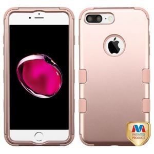 MyBat TUFF Hybrid Protector Cover [Military-Grade Certified] for Apple iPhone 8 Plus/7 Plus - Rose Gold / Rose Gold