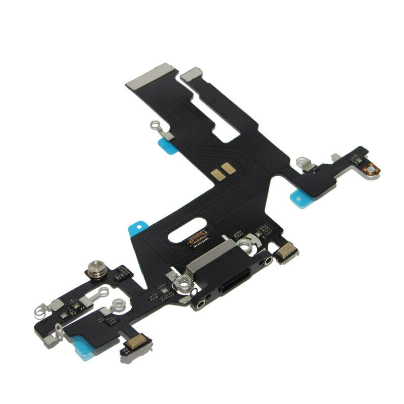 Charging Port Flex Cable Compatible For iPhone 11 (Premium) (Black)