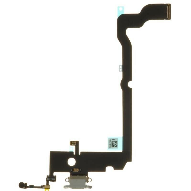 Charging Port Flex Cable Compatible For iPhone XS Max (Premium) (Silver)