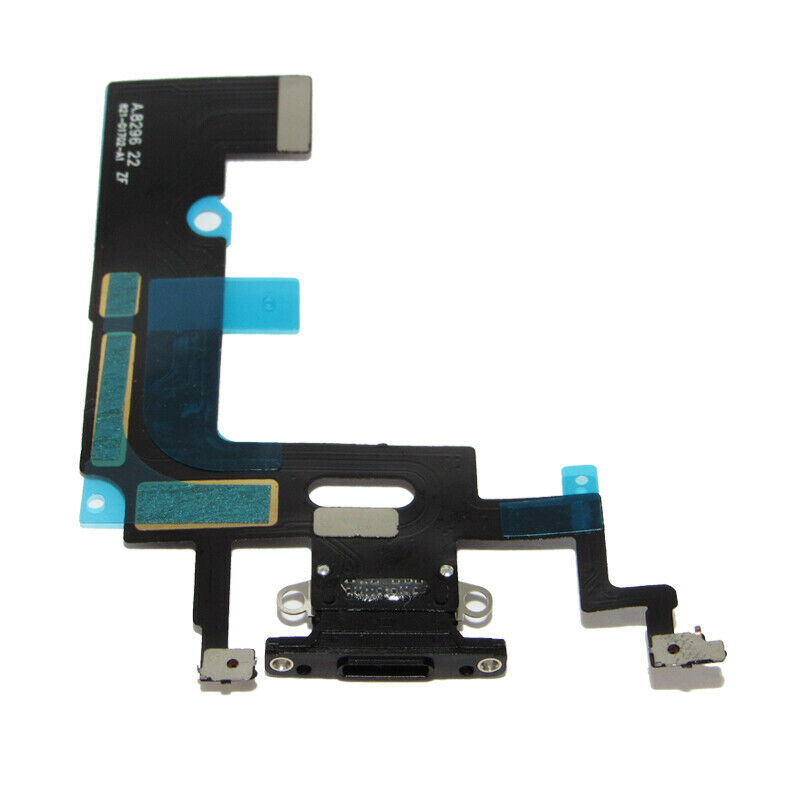 Charging Port Flex Cable Compatible For iPhone XR (Premium) (Black)